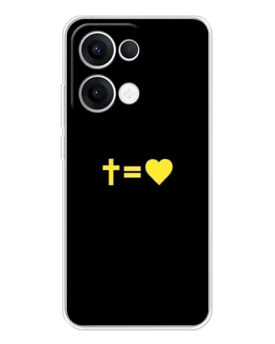Чохол для OPPO Reno13 з картинкою «Серце та Хрест» Чохол для OPPO Reno13 з картинкою «Серце та Хрест»