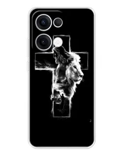 Чехол для OPPO Reno13 с картинкой «Сияющий крест Jesus»