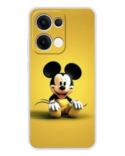 Чехол для OPPO Reno13 с картинкой «Микки на желтом»