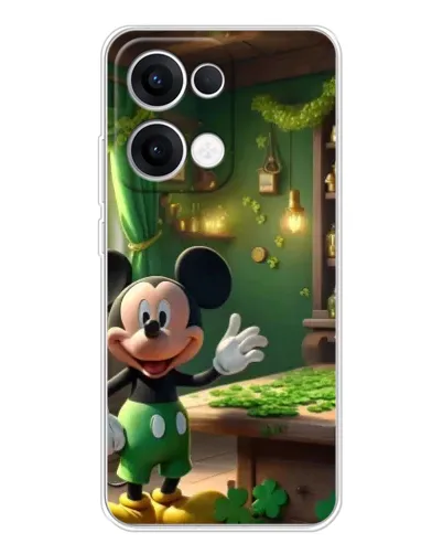 Чехол для OPPO Reno13 с картинкой «Микки в мастерской»