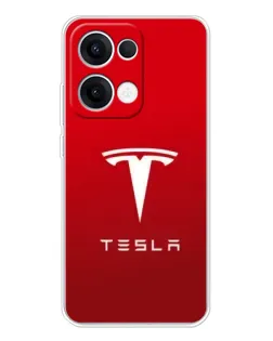 Чехол для OPPO Reno13 с картинкой «Tesla Red Classic»