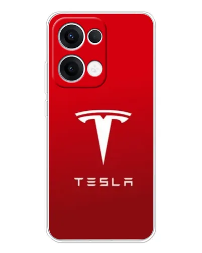 Чехол для OPPO Reno13 с картинкой «Tesla Red Classic»