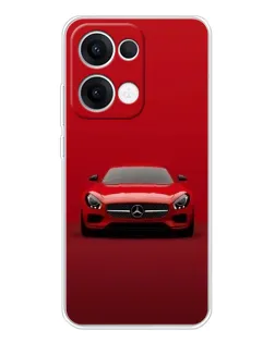 Чехол для OPPO Reno13 с картинкой «Красный Mercedes AMG»