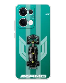 Чехол для OPPO Reno13 с картинкой «Mercedes AMG Petronas»
