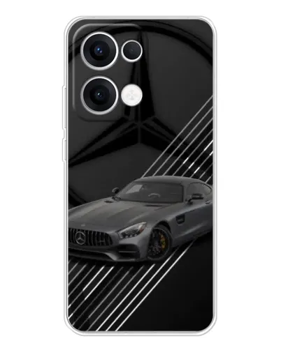 Чехол для OPPO Reno13 с картинкой «Mercedes AMG — графика» Чехол для OPPO Reno13 с картинкой «Mercedes AMG — графика»