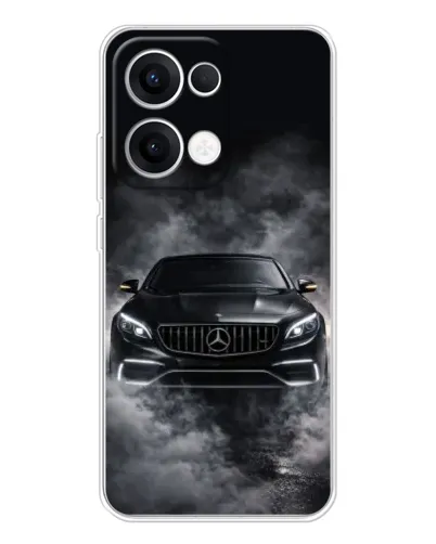 Чехол для OPPO Reno13 с картинкой «Mercedes в дыму» Чехол для OPPO Reno13 с картинкой «Mercedes в дыму»