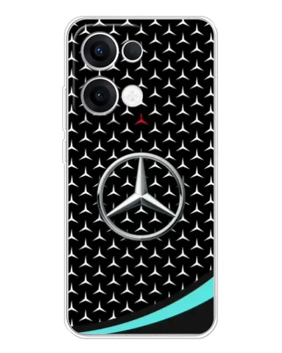 Чехол для OPPO Reno13 с картинкой «Mercedes — бирюзовый акцент» Чехол для OPPO Reno13 с картинкой «Mercedes — бирюзовый акцент»