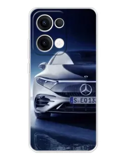 Чехол для OPPO Reno13 с картинкой «Mercedes EQ — будущее»