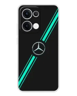 Чохол для OPPO Reno13 з картинкою «Спортивні лінії Mercedes» Чохол для OPPO Reno13 з картинкою «Спортивні лінії Mercedes»