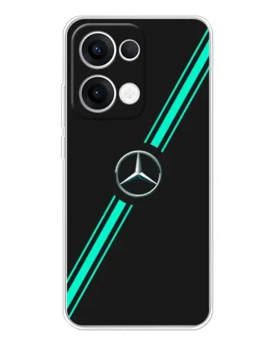 Чохол для OPPO Reno13 з картинкою «Спортивні лінії Mercedes» Чохол для OPPO Reno13 з картинкою «Спортивні лінії Mercedes»
