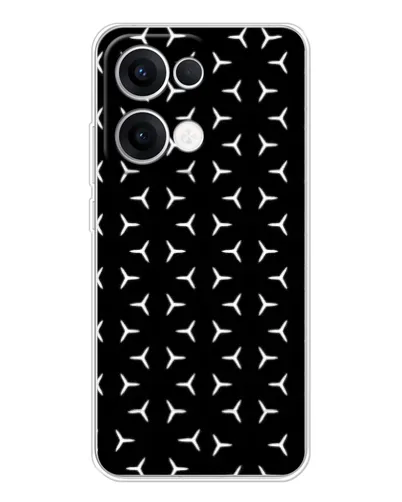 Чохол для OPPO Reno13 з картинкою «Mercedes паттерн зірок» Чохол для OPPO Reno13 з картинкою «Mercedes паттерн зірок»