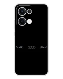 Чехол для OPPO Reno13 с картинкой «Audi — световой подпись»