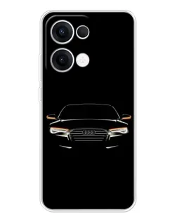 Чехол для OPPO Reno13 с картинкой «Audi — ночной контур»