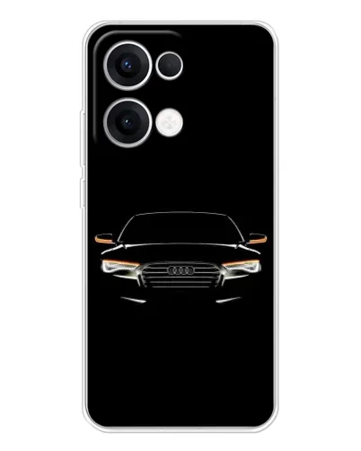 Чехол для OPPO Reno13 с картинкой «Audi — ночной контур» Чехол для OPPO Reno13 с картинкой «Audi — ночной контур»