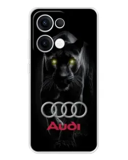 Чехол для OPPO Reno13 с картинкой «Пантера и Audi»