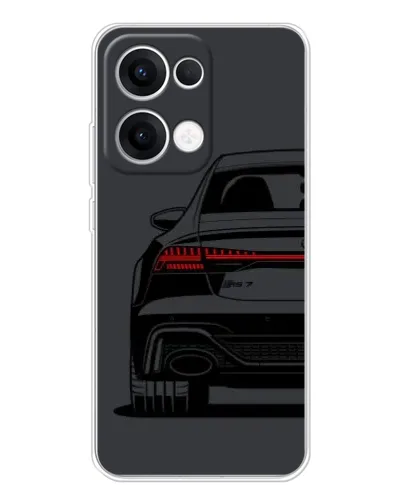 Чехол для OPPO Reno13 с картинкой «Задняя часть Audi — арт» Чехол для OPPO Reno13 с картинкой «Задняя часть Audi — арт»