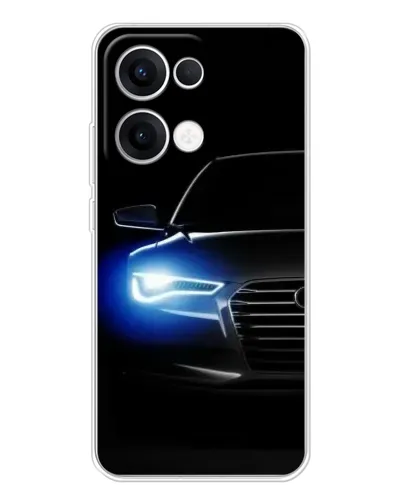 Чехол для OPPO Reno13 с картинкой «Неоновый взгляд Audi» Чехол для OPPO Reno13 с картинкой «Неоновый взгляд Audi»