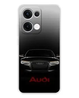 Чехол для OPPO Reno13 с картинкой «Audi — градиентный контур»