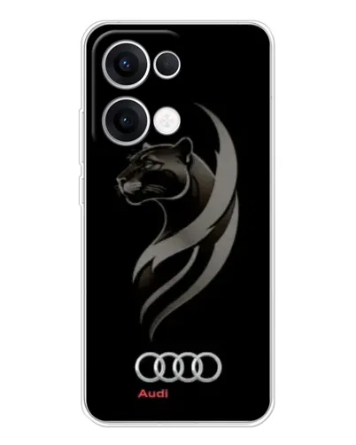 Чехол для OPPO Reno13 с картинкой «Графика — пантера и Audi» Чехол для OPPO Reno13 с картинкой «Графика — пантера и Audi»