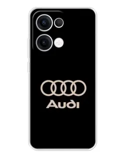 Чехол для OPPO Reno13 с картинкой «Audi — золотой логотип»