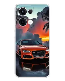 Чехол для OPPO Reno13 с картинкой «Audi — закат»