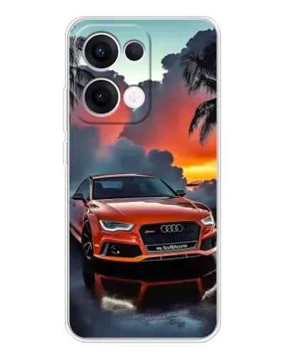 Чехол для OPPO Reno13 с картинкой «Audi — закат» Чехол для OPPO Reno13 с картинкой «Audi — закат»