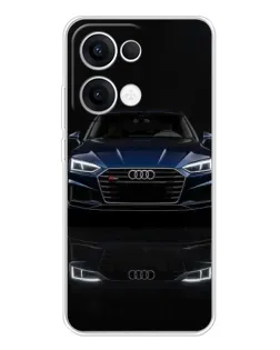 Чехол для OPPO Reno13 с картинкой «Audi — ночное отражение»