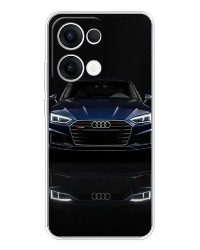Чехол для OPPO Reno13 с картинкой «Audi — ночное отражение» Чехол для OPPO Reno13 с картинкой «Audi — ночное отражение»
