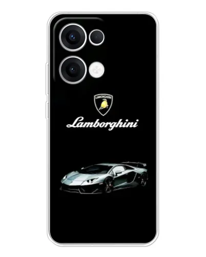 Чехол для OPPO Reno13 с картинкой «Логотип Lamborghini классика»