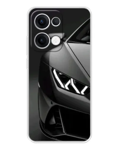 Чехол для OPPO Reno13 с картинкой «Lamborghini фары детализация»