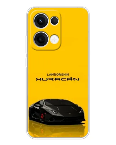 Чехол для OPPO Reno13 с картинкой «Lamborghini Huracan черный»