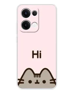 Чехол для OPPO Reno13 с картинкой «Пушин говорит Hi» Чехол для OPPO Reno13 с картинкой «Пушин говорит Hi»