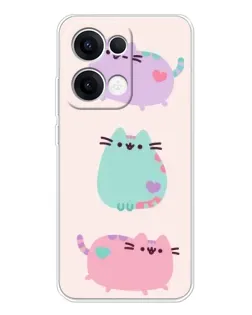 Чехол для OPPO Reno13 с картинкой «Pusheen трио» Чехол для OPPO Reno13 с картинкой «Pusheen трио»