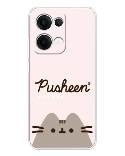 Чехол для OPPO Reno13 с картинкой «Pusheen логотип»