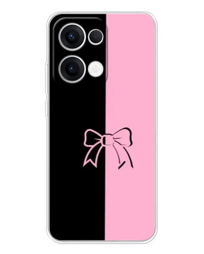 Чехол для OPPO Reno13 с картинкой «Половинки банта»