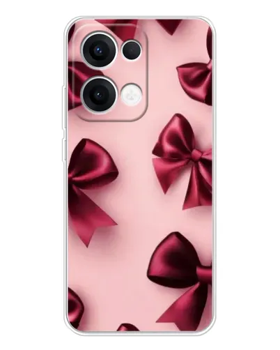 Чехол для OPPO Reno13 с картинкой «Бордовый атлас»