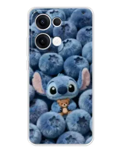 Чехол для OPPO Reno13 с картинкой «Стич и голубика» Чехол для OPPO Reno13 с картинкой «Стич и голубика»
