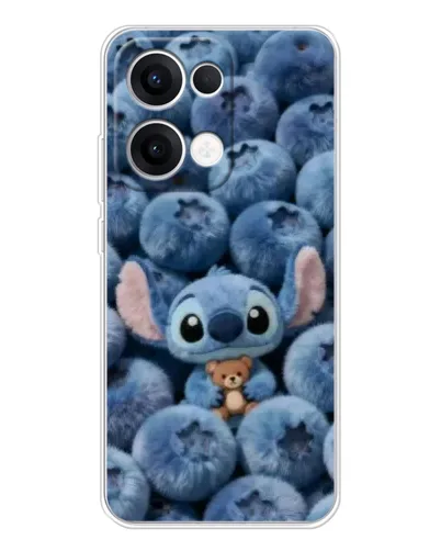Чехол для OPPO Reno13 с картинкой «Стич и голубика» Чехол для OPPO Reno13 с картинкой «Стич и голубика»