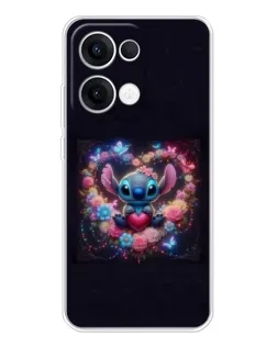 Чехол для OPPO Reno13 с картинкой «Stitch в цветах» Чехол для OPPO Reno13 с картинкой «Stitch в цветах»