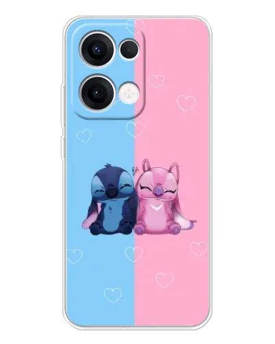 Чехол для OPPO Reno13 с картинкой «Stitch и Angel Love» Чехол для OPPO Reno13 с картинкой «Stitch и Angel Love»