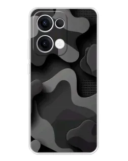 Чехол для OPPO Reno13 с картинкой «Темный абстрактный камуфляж»