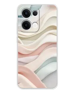 Чехол для OPPO Reno13 с картинкой «Пастельные нежные волны» Чехол для OPPO Reno13 с картинкой «Пастельные нежные волны»