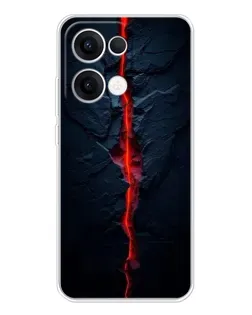 Чехол для OPPO Reno13 с картинкой «Kрасная лавовая трещина» Чехол для OPPO Reno13 с картинкой «Kрасная лавовая трещина»