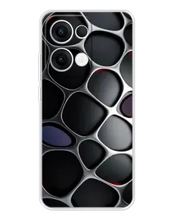 Чехол для OPPO Reno13 с картинкой «Объемная темная решетка» Чехол для OPPO Reno13 с картинкой «Объемная темная решетка»