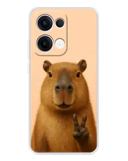 Чехол для OPPO Reno13 с картинкой «Капибара виктория» Чехол для OPPO Reno13 с картинкой «Капибара виктория»