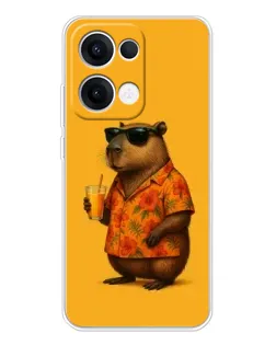 Чехол для OPPO Reno13 с картинкой «Капибара на отдыхе» Чехол для OPPO Reno13 с картинкой «Капибара на отдыхе»