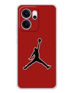 Чехол для OPPO Reno14 F с картинкой «Jordan Red Back»