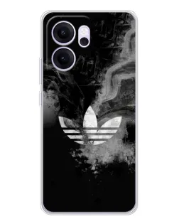 Чехол для OPPO Reno14 F с картинкой «Абстрактный дым Adidas»