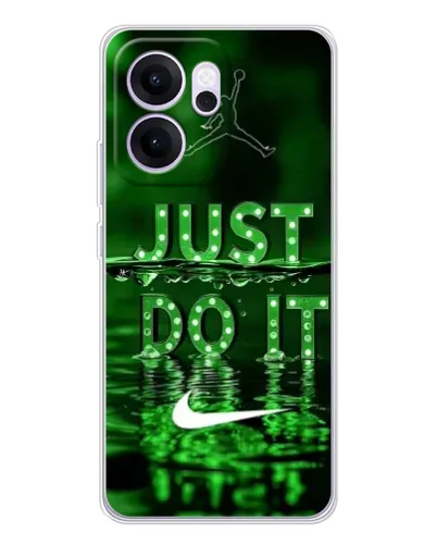 Чехол для OPPO Reno14 F с картинкой «Зеленый неоновый Nike» Чехол для OPPO Reno14 F с картинкой «Зеленый неоновый Nike»