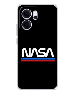 Чехол для OPPO Reno14 F с картинкой «NASA — классика Red Blue» Чехол для OPPO Reno14 F с картинкой «NASA — классика Red Blue»